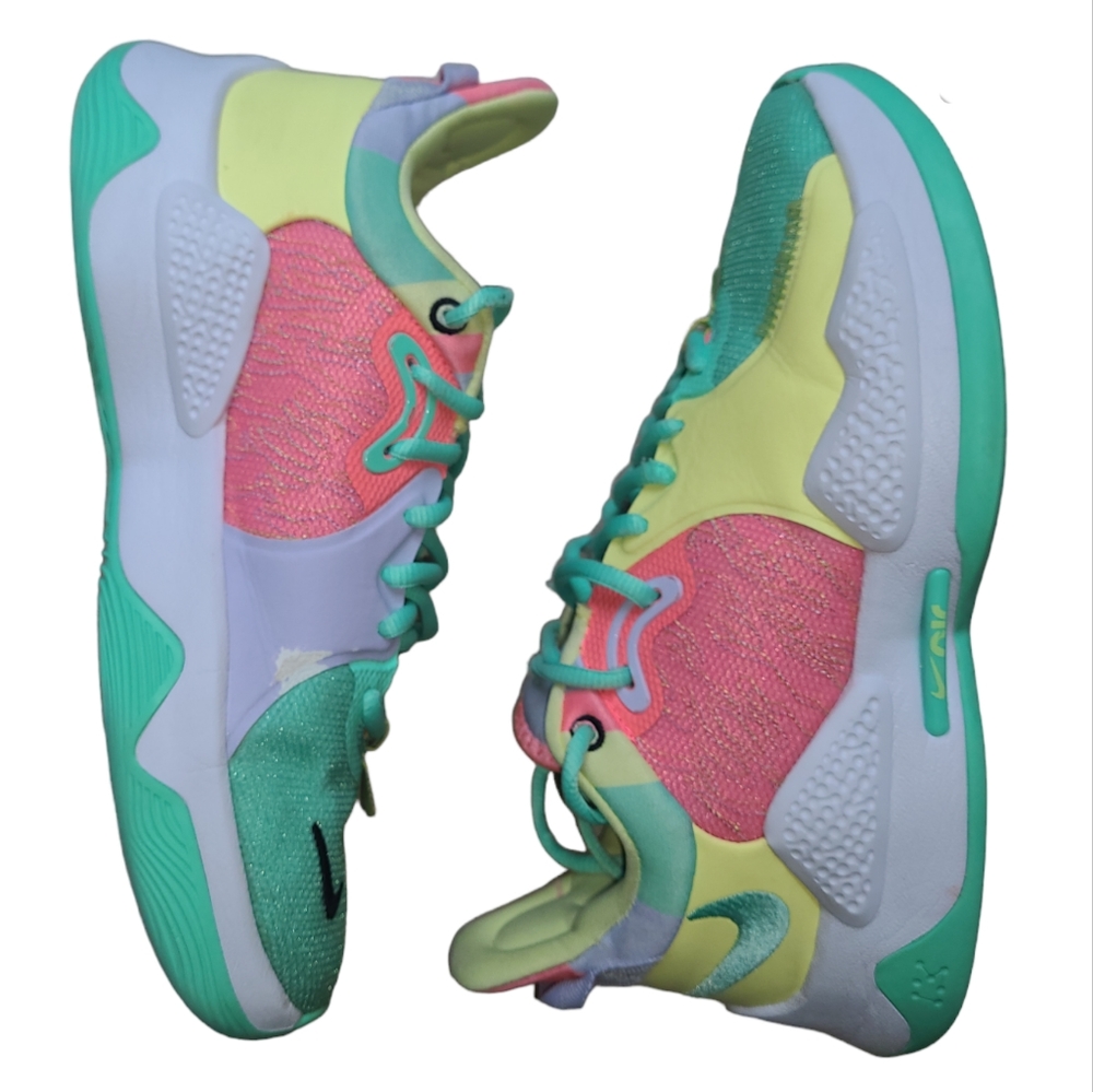 Nike Men's PG 5 "Daughters" Green Glow Paul George Shoes CW3143-301 Size 7 